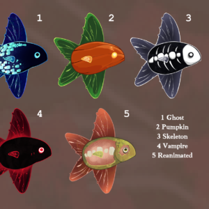 Assorted Star-Fish Sticker Choices