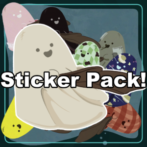 Ghostly Guest Sticker Pack - Image 1