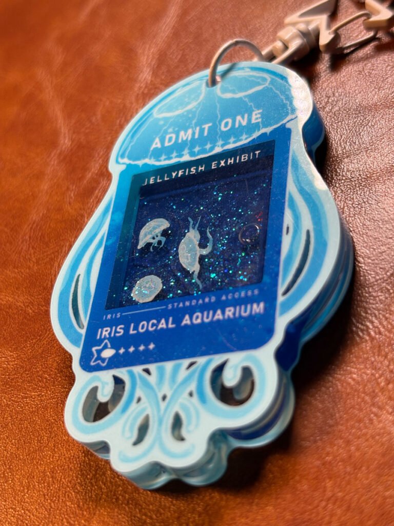 Jellyfish Exhibit Ticket Charm