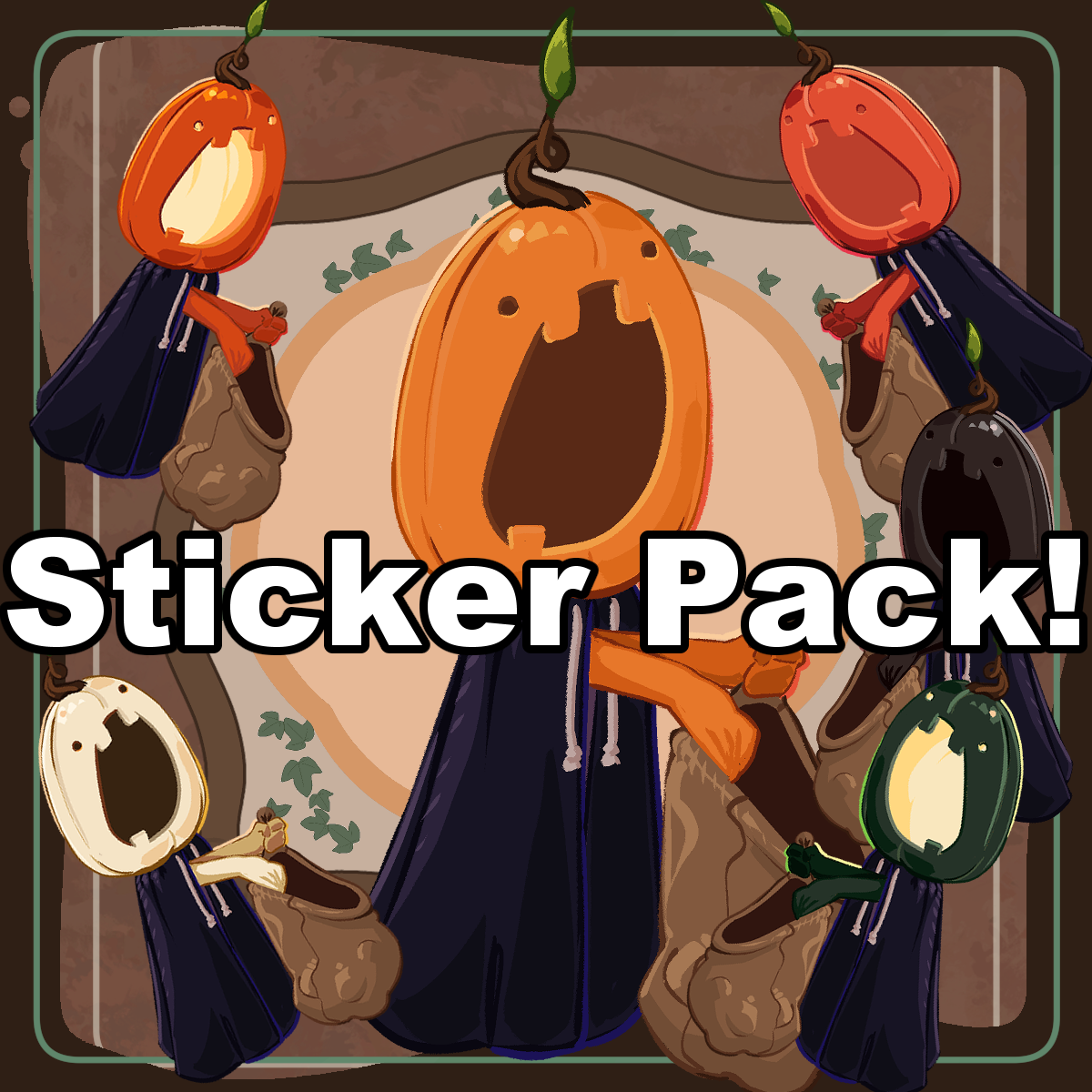 Pumpkin Guest Sticker Pack - Image 1