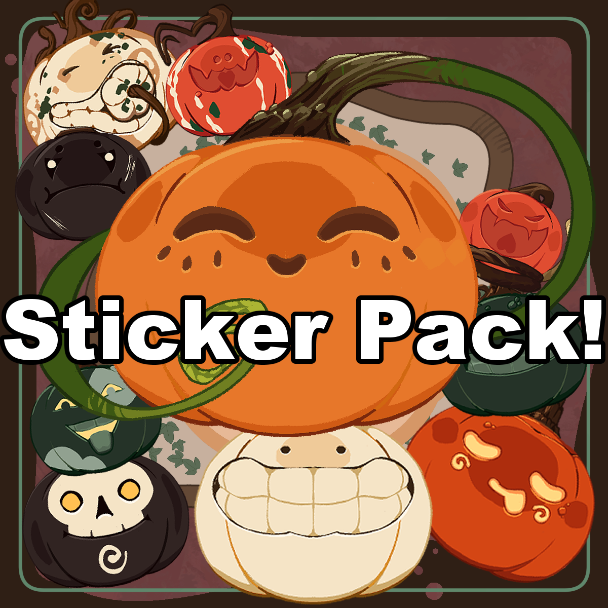 Pumpkin Patch Pal Sticker Pack - Image 1